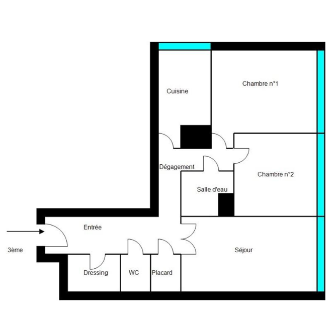 appartement 3 Pièces en vente sur PARIS (75013)