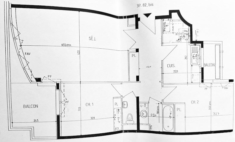 appartement 3 Pièces en vente sur PARIS (75014)